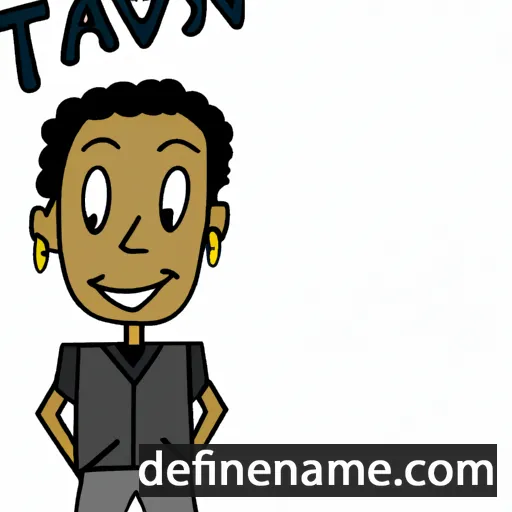 cartoon of the name Tavon