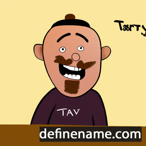 cartoon of the name Tavry