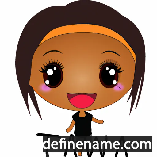 cartoon of the name Tawana