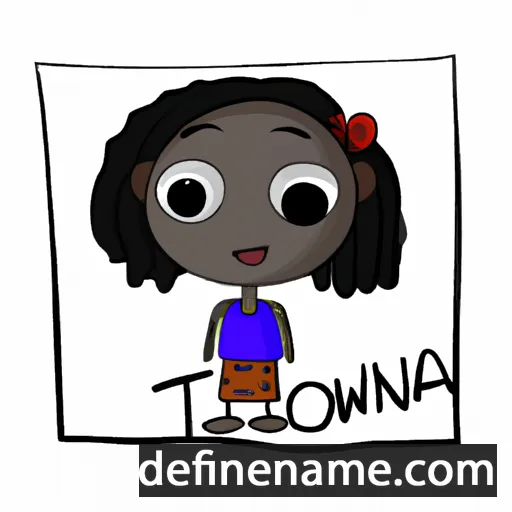 cartoon of the name Tawonda