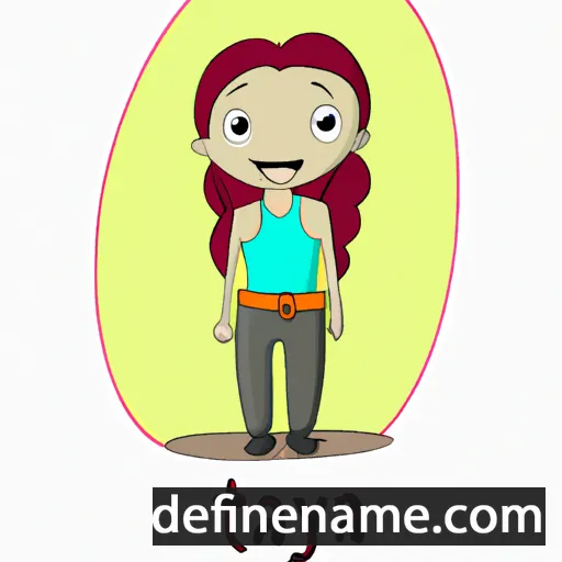 cartoon of the name Taya