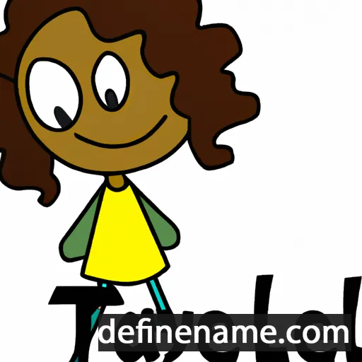 cartoon of the name Tayelle