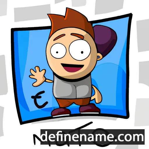 cartoon of the name Matej