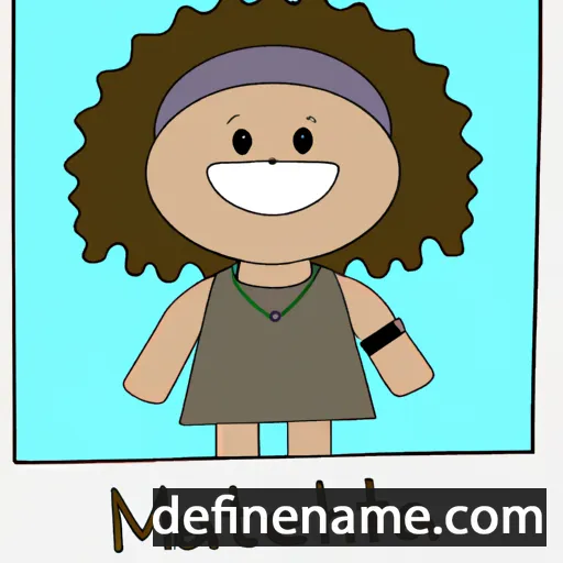 cartoon of the name Mathea