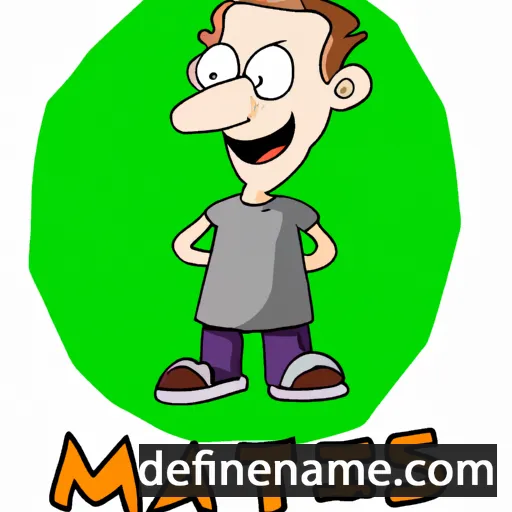 cartoon of the name Mathis