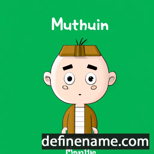 cartoon of the name Mathúin