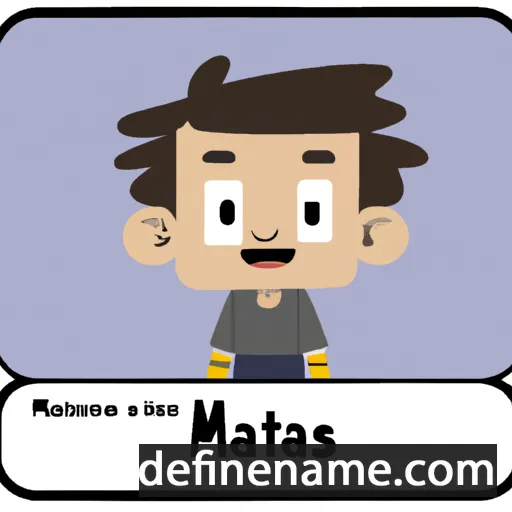 cartoon of the name Matias