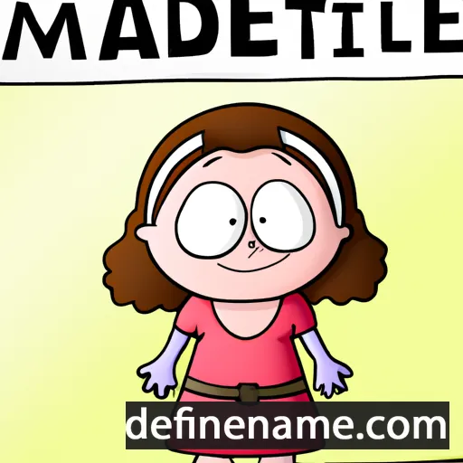 cartoon of the name Matilde