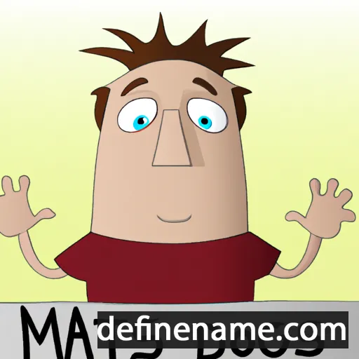 cartoon of the name Mats