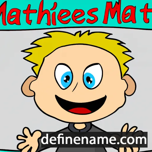 cartoon of the name Matthias