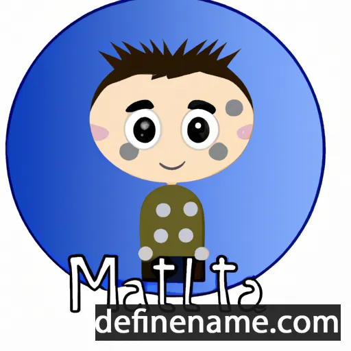 cartoon of the name Mattia