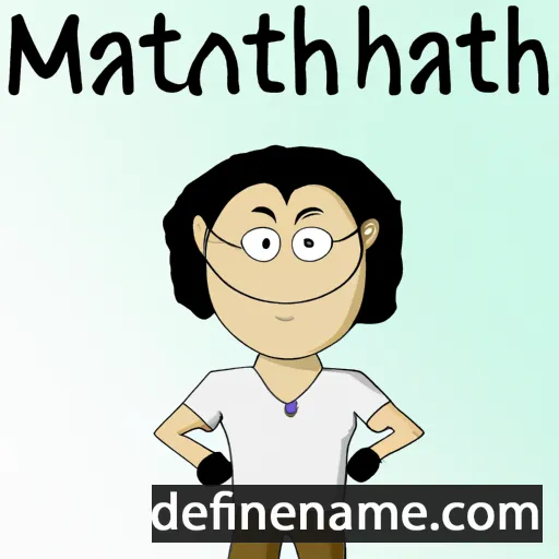 cartoon of the name Mattithiah