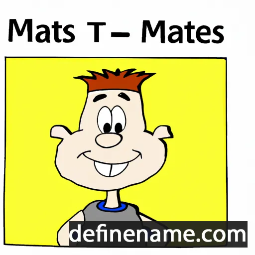 cartoon of the name Matts