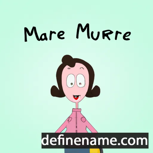 cartoon of the name Maurene