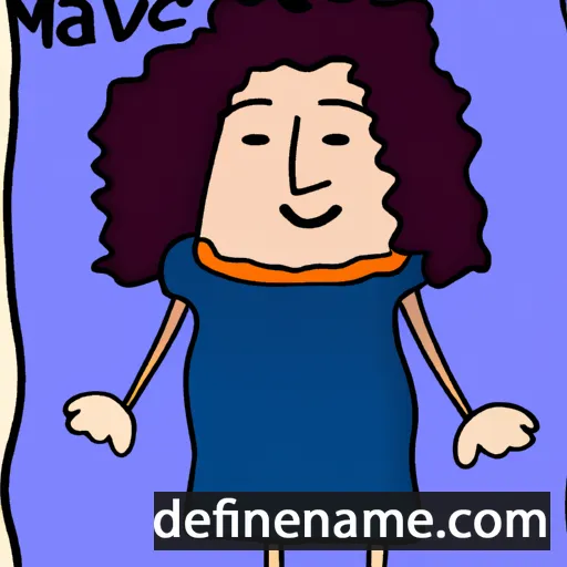 cartoon of the name Mave