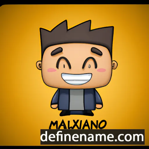 cartoon of the name Maximiliano