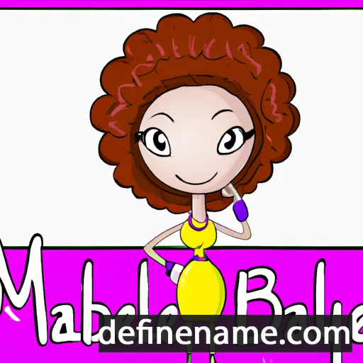 cartoon of the name Maybelline