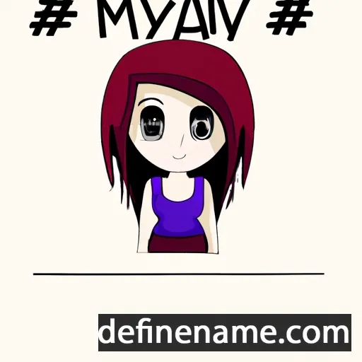 cartoon of the name Mayumi