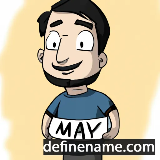 cartoon of the name Mayur