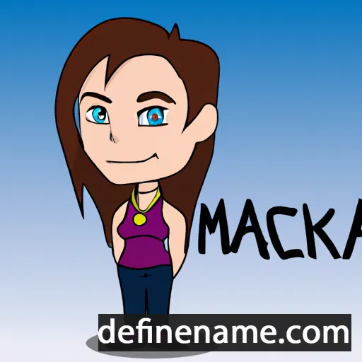 cartoon of the name Mckayla