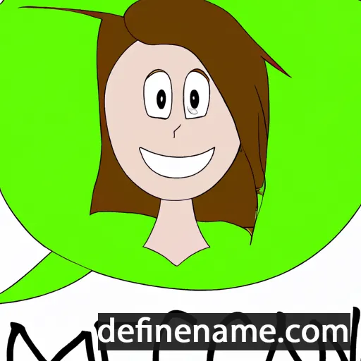 cartoon of the name Meagan