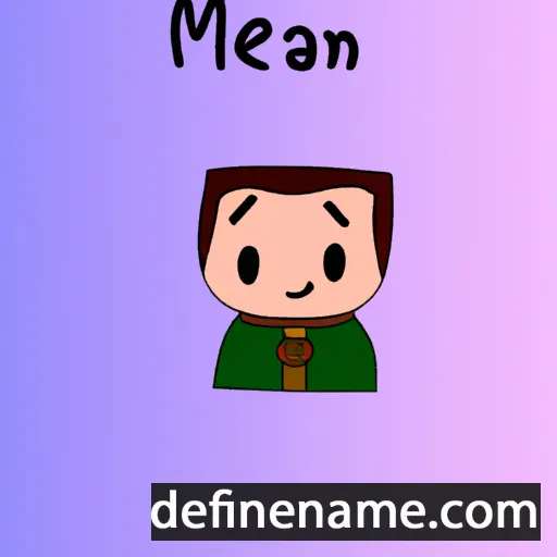 cartoon of the name Meallán