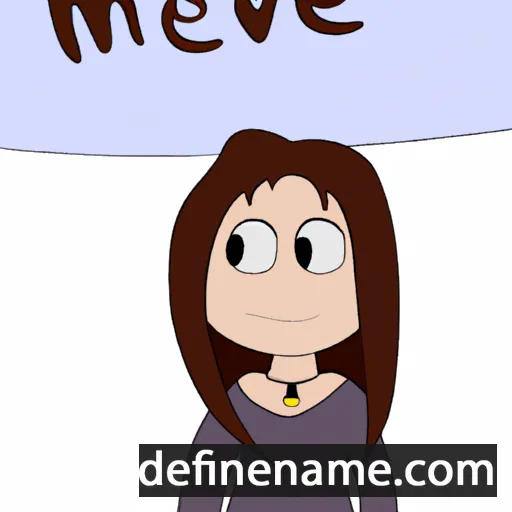 cartoon of the name Meave