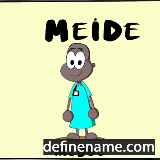 cartoon of the name Medine