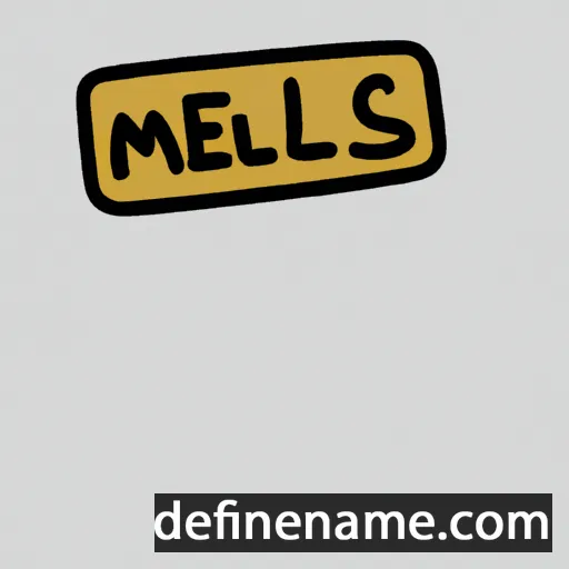 cartoon of the name Meelis