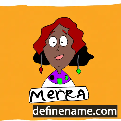 cartoon of the name Meera