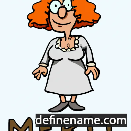 cartoon of the name Meirit