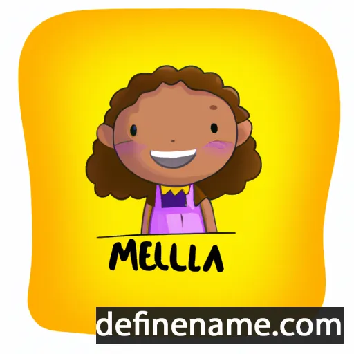 cartoon of the name Melánia