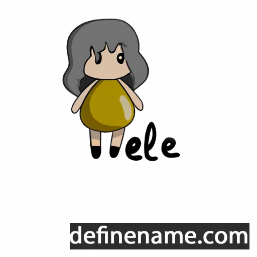 cartoon of the name Mele