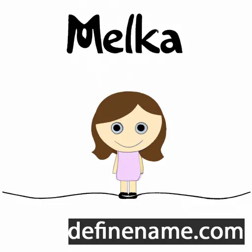 cartoon of the name Melika