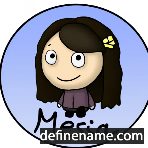 cartoon of the name Melisa