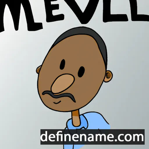 cartoon of the name Melvyn