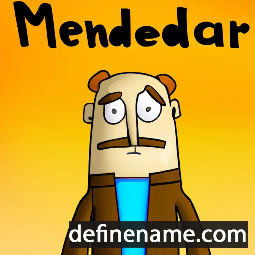 cartoon of the name Menander