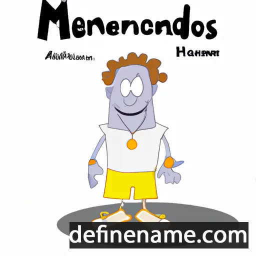 cartoon of the name Menandros