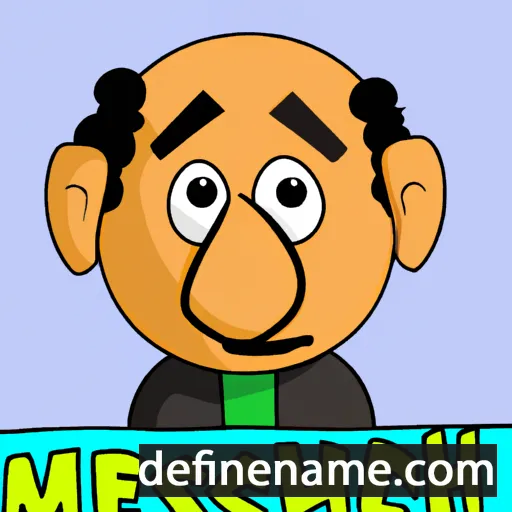 cartoon of the name Menashsheh