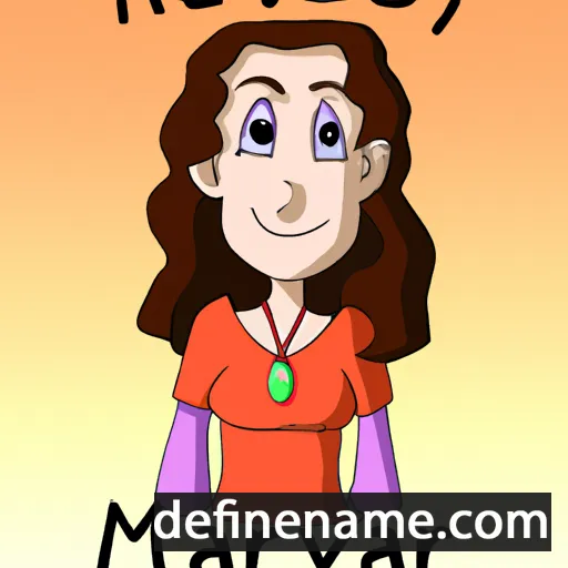 cartoon of the name Merav