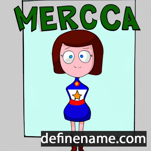 cartoon of the name Mercia