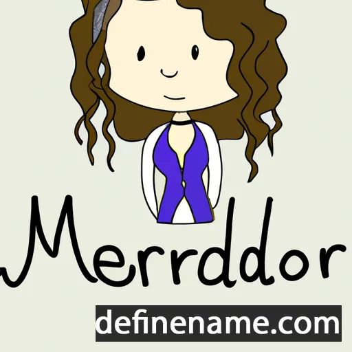 cartoon of the name Mererid