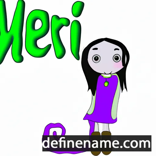 cartoon of the name Meri