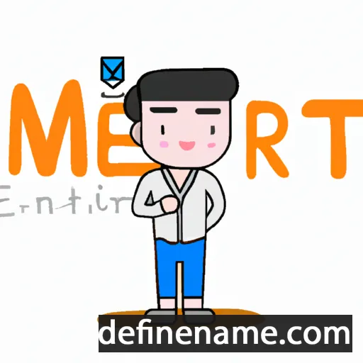 cartoon of the name Merit