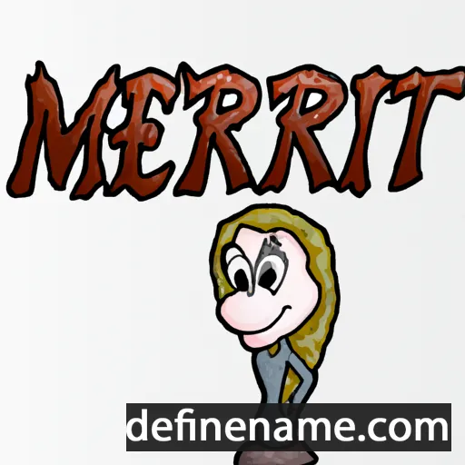 cartoon of the name Merritt