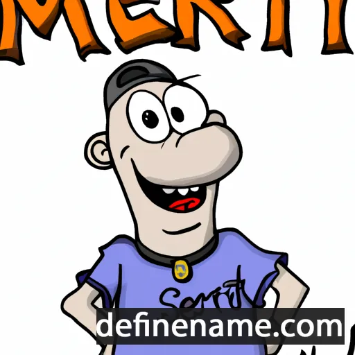 cartoon of the name Merten