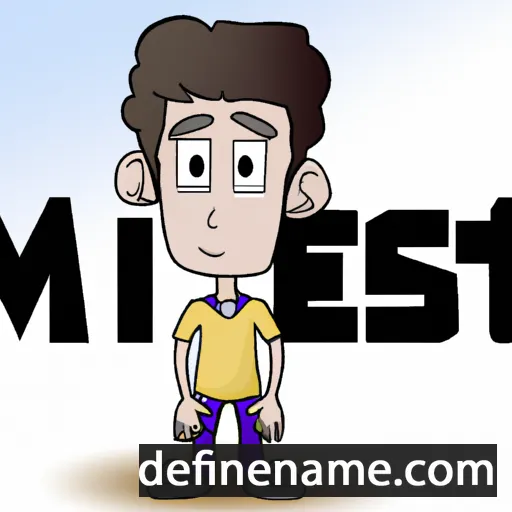 cartoon of the name Mesut