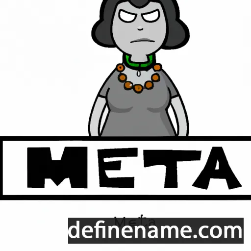 cartoon of the name Meta