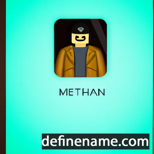 cartoon of the name Metehan