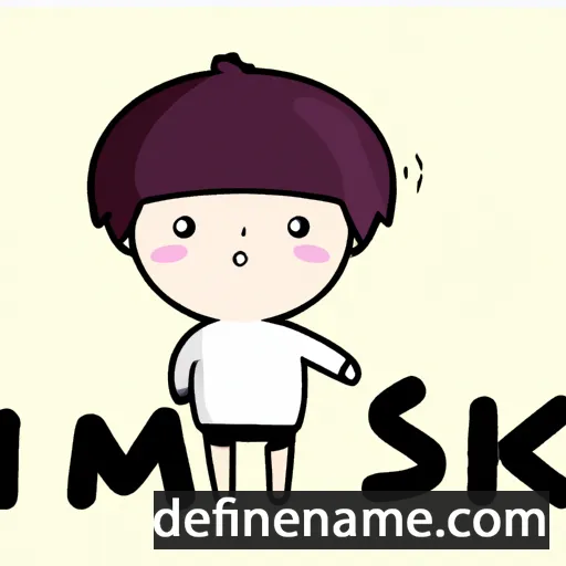 cartoon of the name Mi-Suk